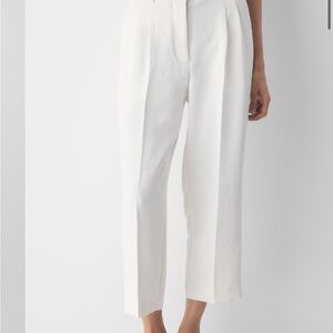 Wilfred Ivory Cropped Effortless Pants, Size 6
